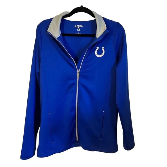 Antigua Women's Indianapolis Colts Full-Zip Jacket Blue Size L NFL Sports - Picture 1 of 13